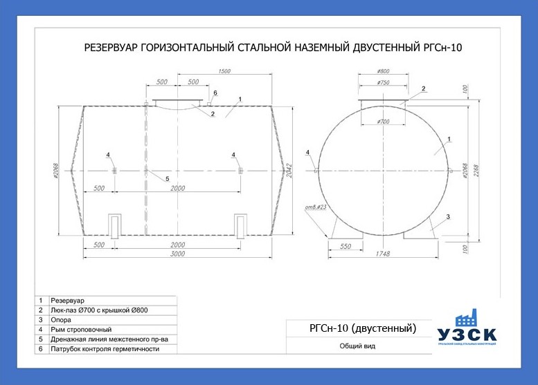 Объем 10 м3. Чертеж резервуара РГС-25. Резервуар горизонтальный стальной Наземный РГСН-20 чертеж.